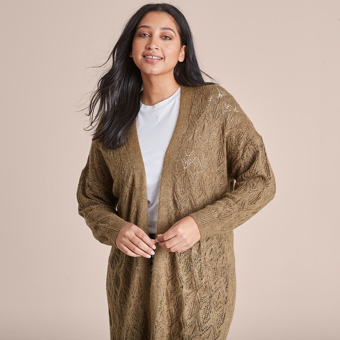 Curve Pointelle Cardigan | Target Australia