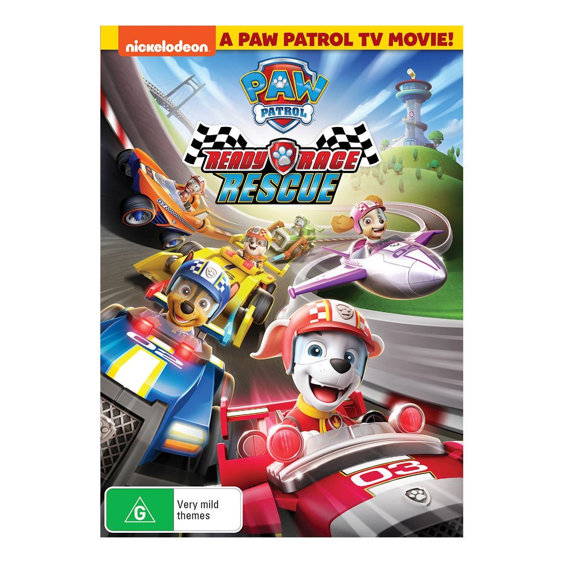 paw patrol ready race rescue mobile pit stop team vehicle with sounds
