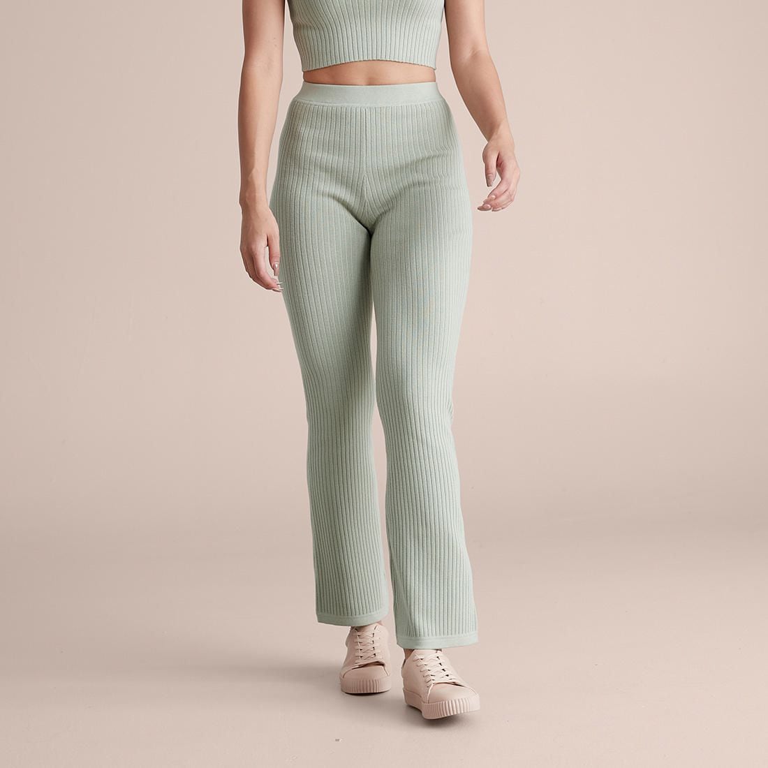 Lily Loves Rib Knit Flare Pants 