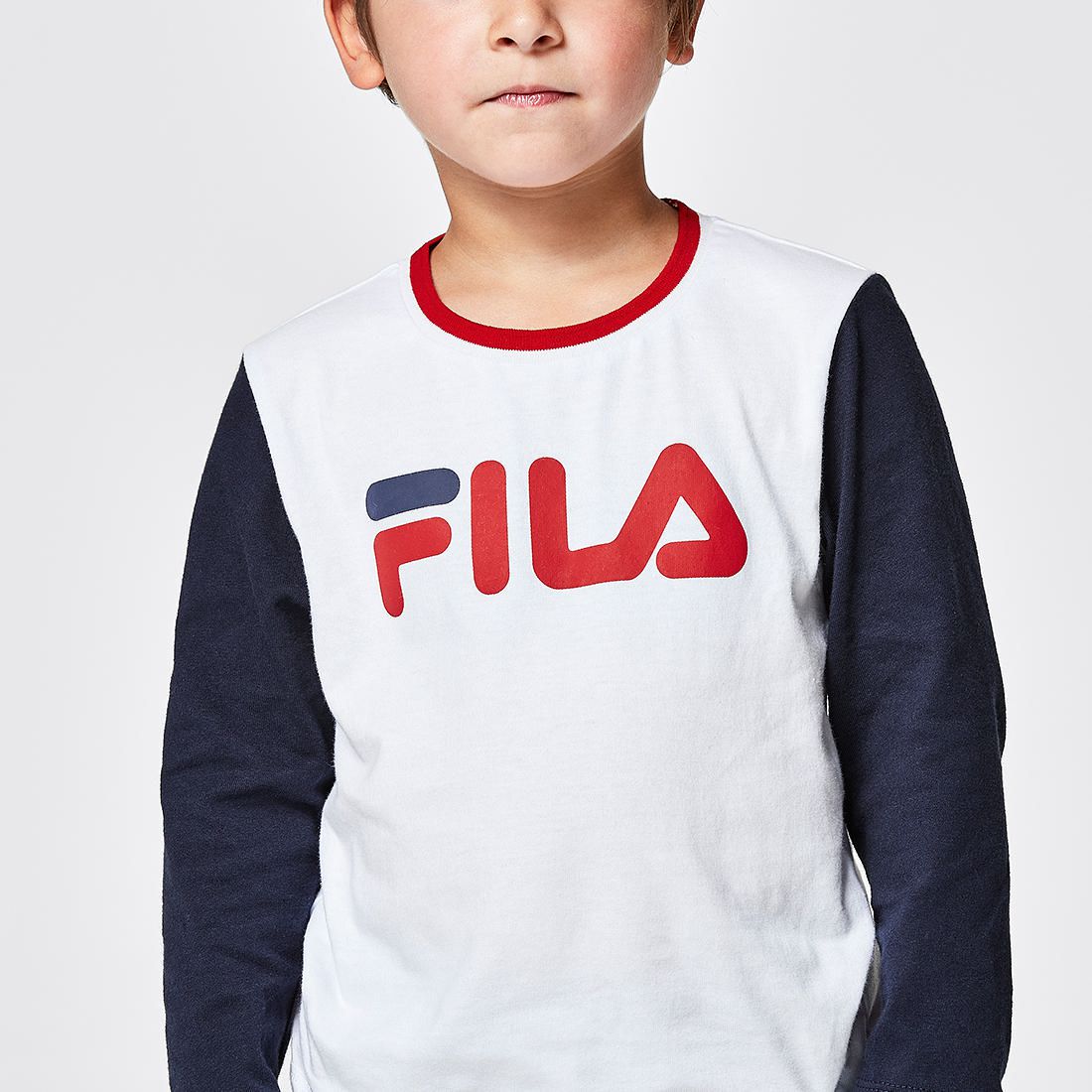 white long sleeve fila top