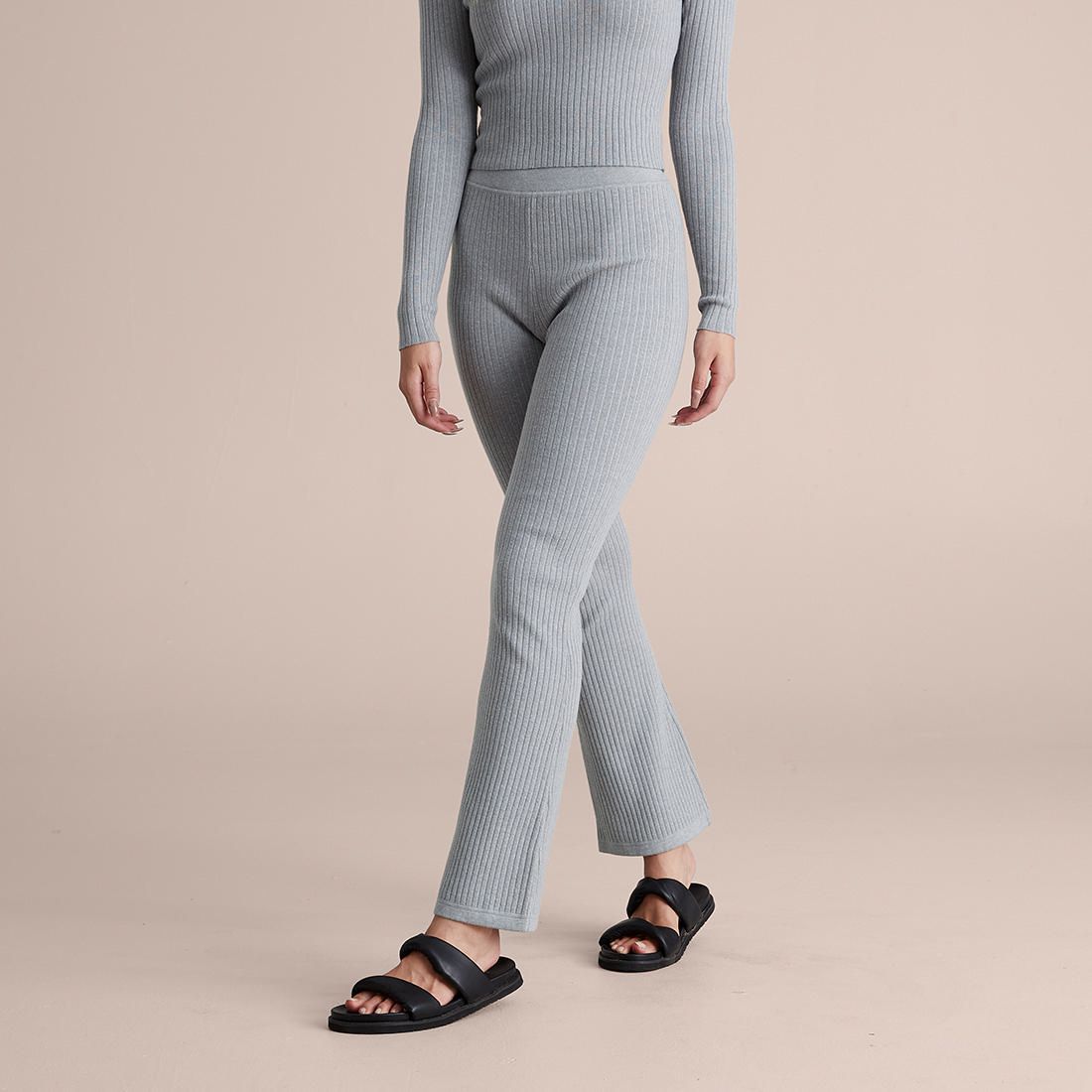 Lily Loves Rib Knit Flare Pants 