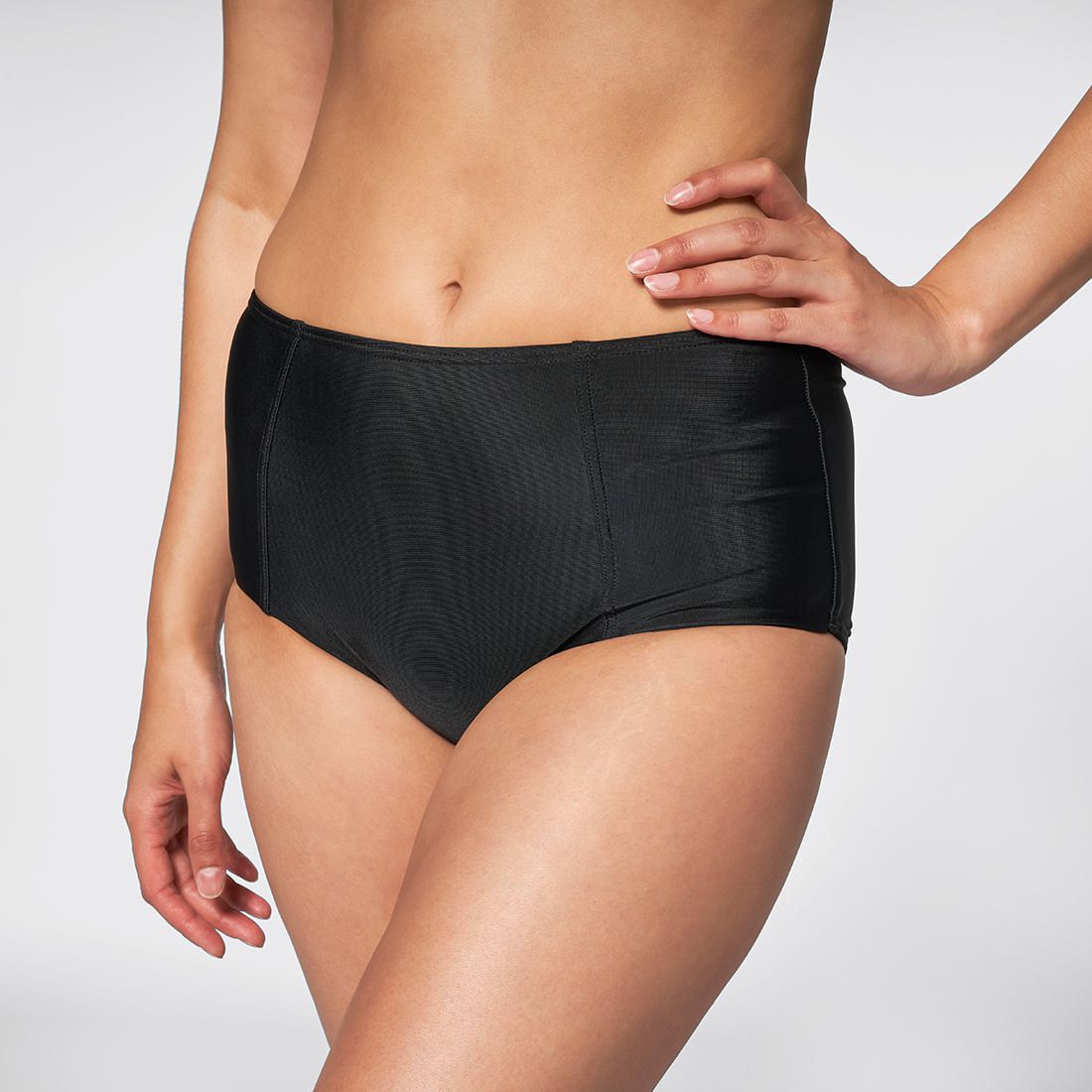 High Waisted Swim Bikini Briefs 