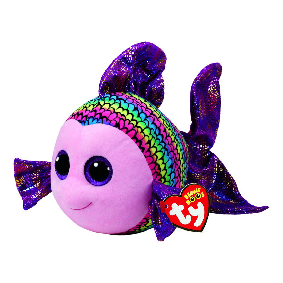 Ty Beanie Boo's Large Flippy Multicoloured Fish