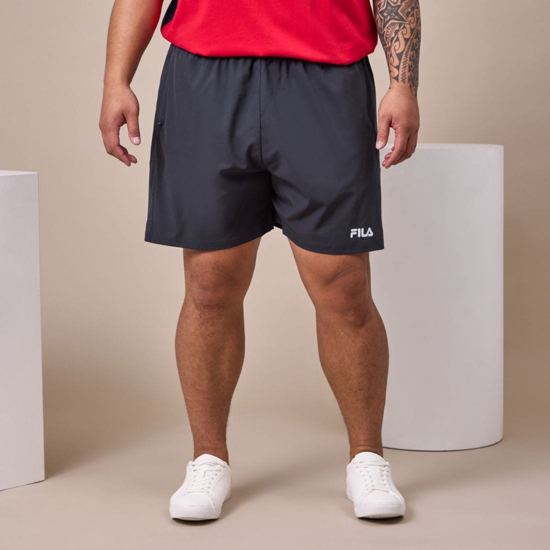 fila plus size shorts