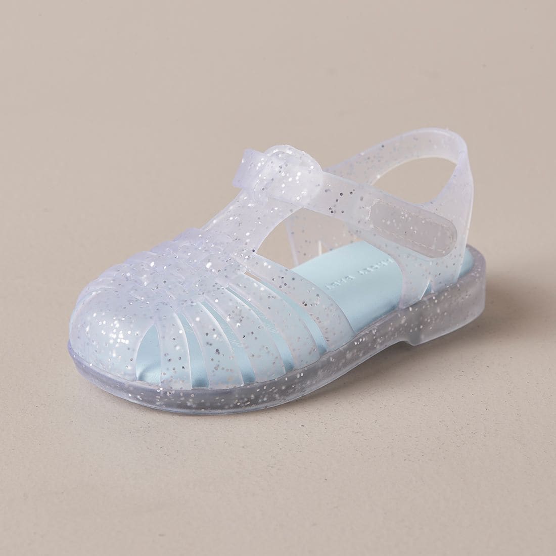 glitter jelly heels