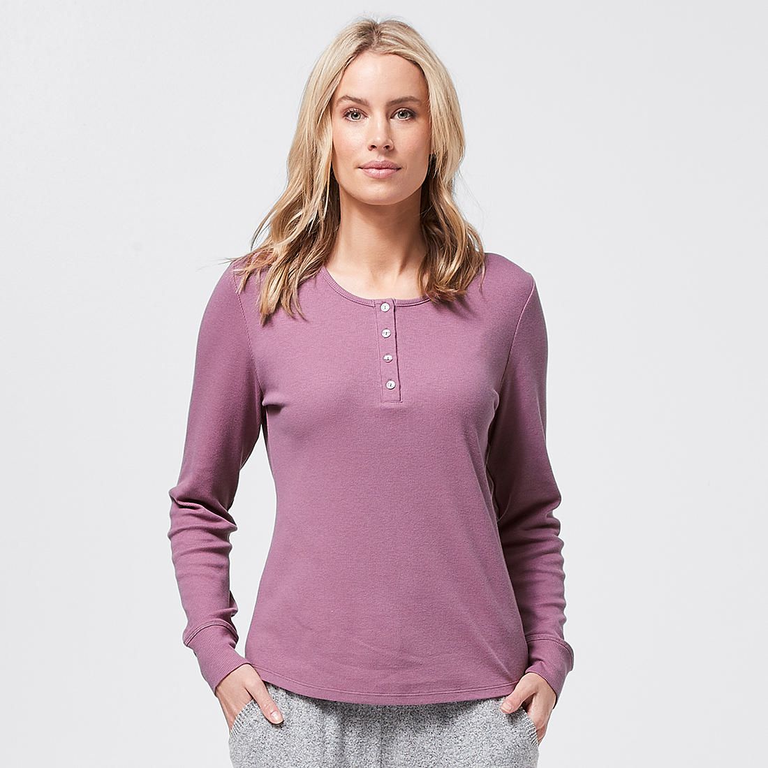 Henley Sleep T-Shirt - Pink | Target 