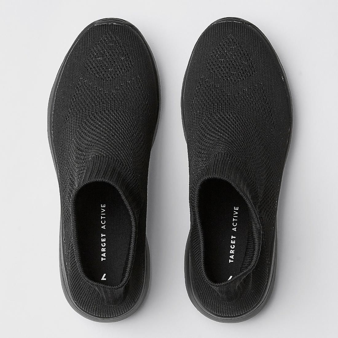 target black slip on sneakers