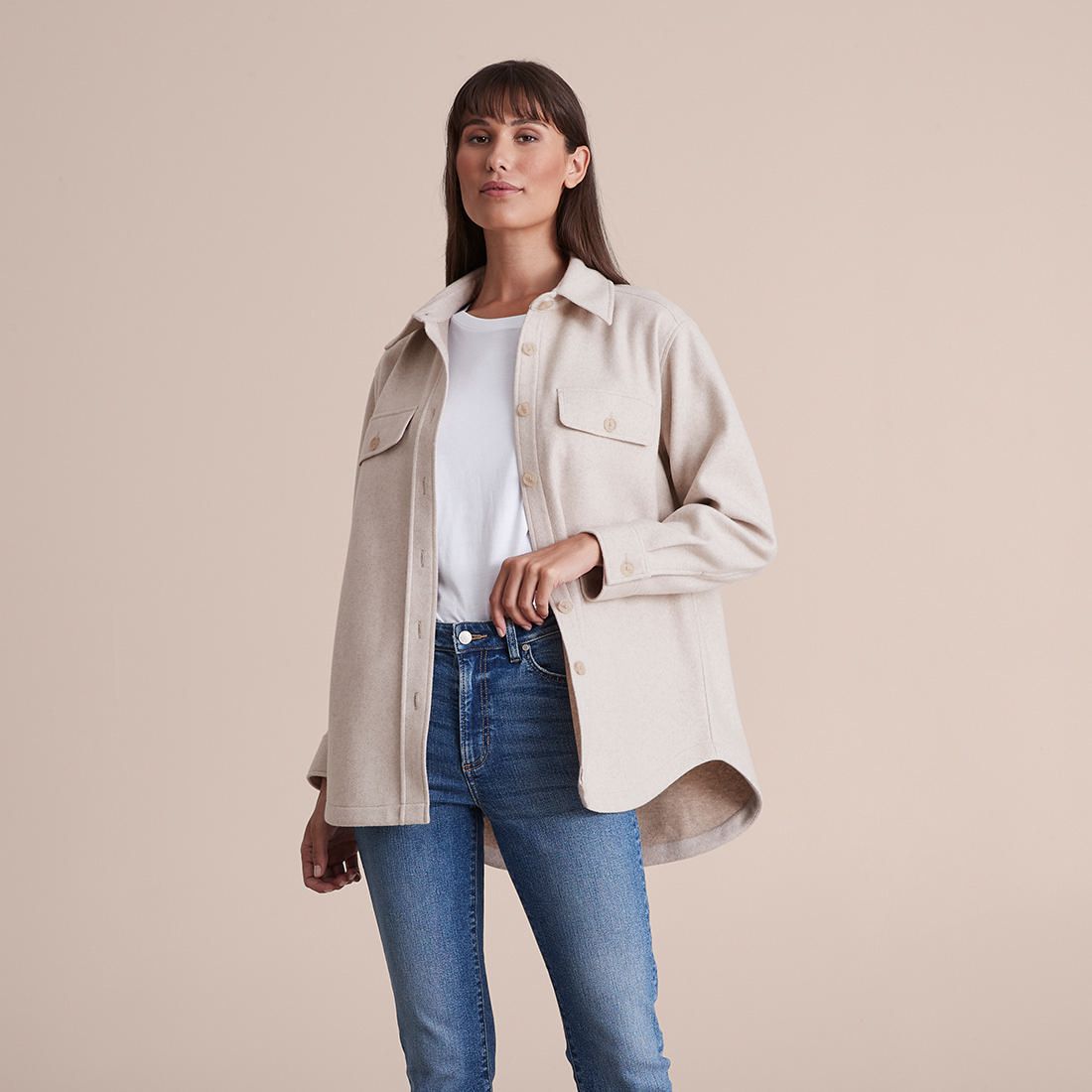 Brushed Shacket | Target Australia