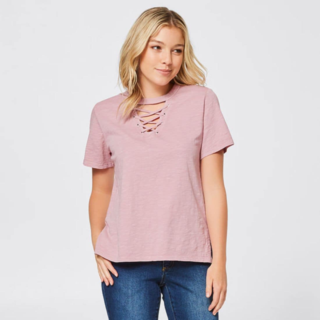 Lily Loves Lace-Up T-Shirt | Target 