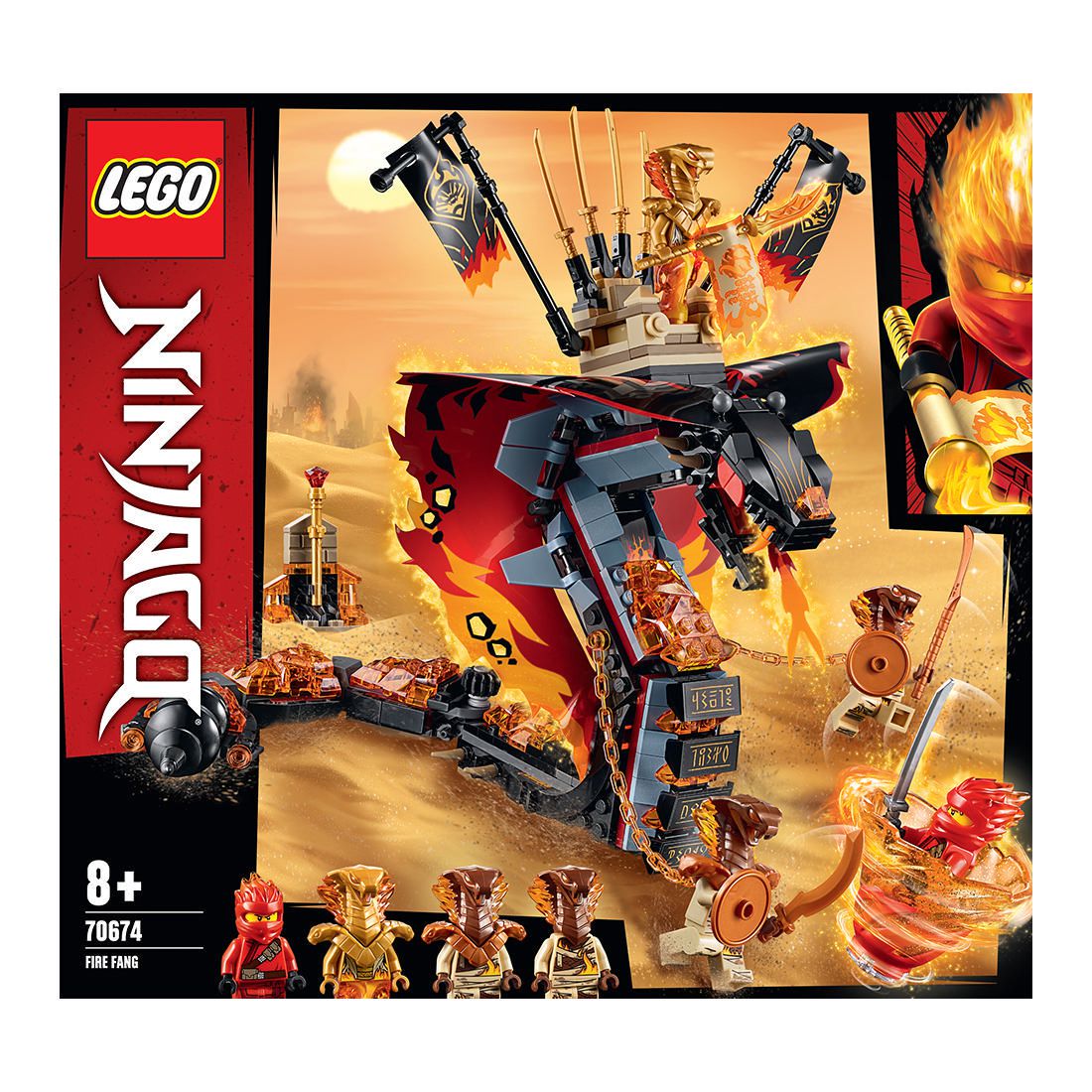lego ninjago fire fang 70674