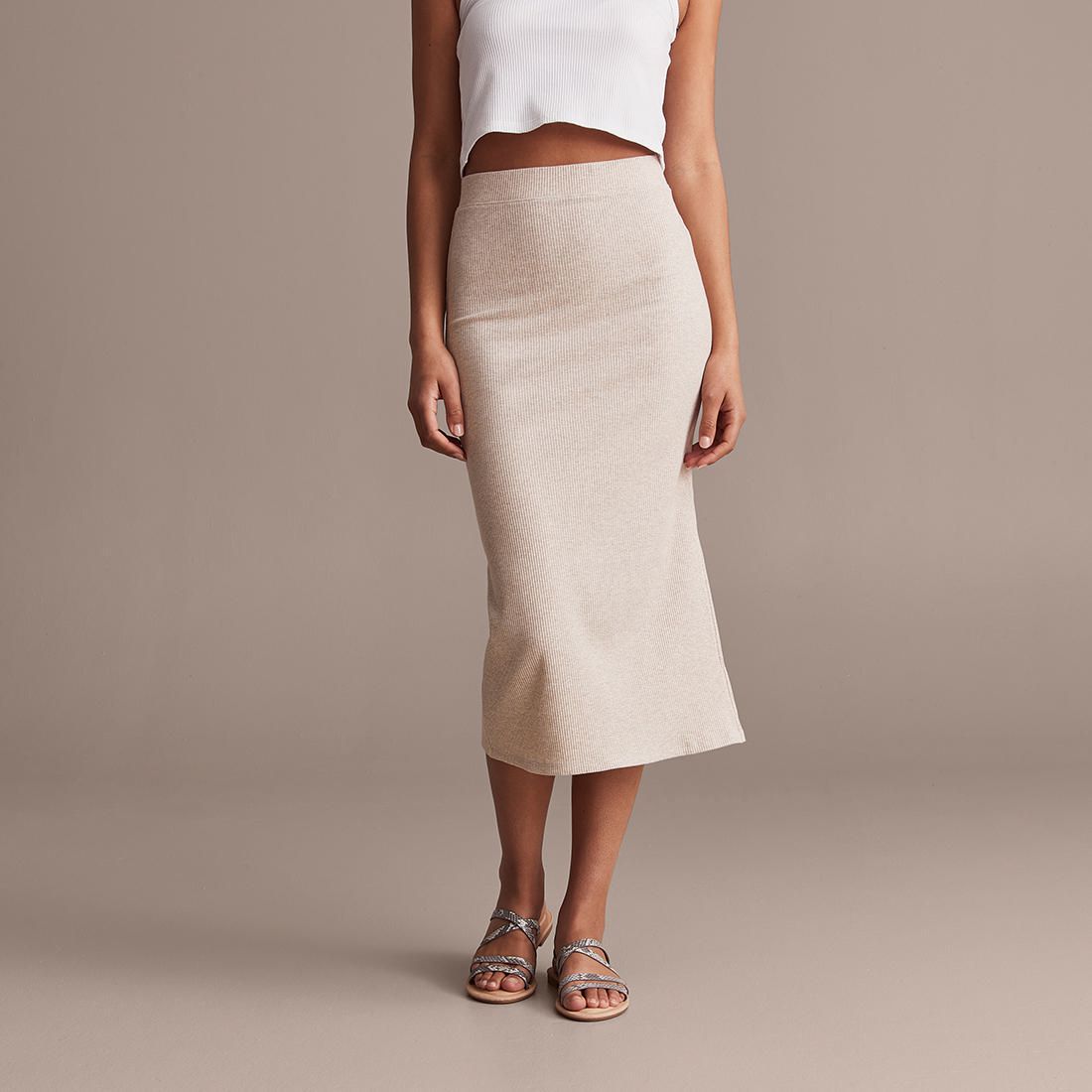 white midi skirt next