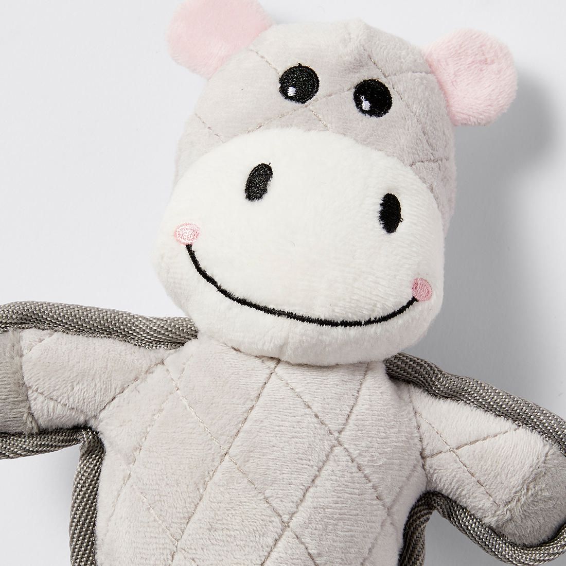 plush hippo dog toy