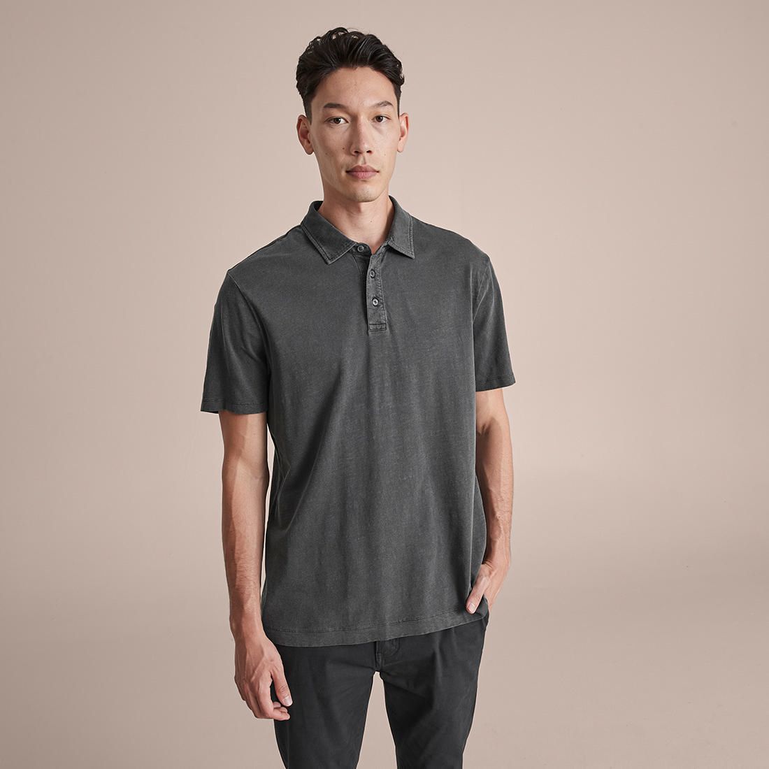 Garment Dyed Slub Polo Top | Target 