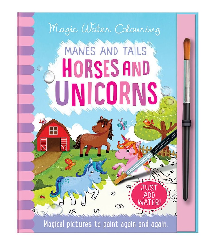 Magic Water Colouring: Manes & Tails Horses & Unicorns ...