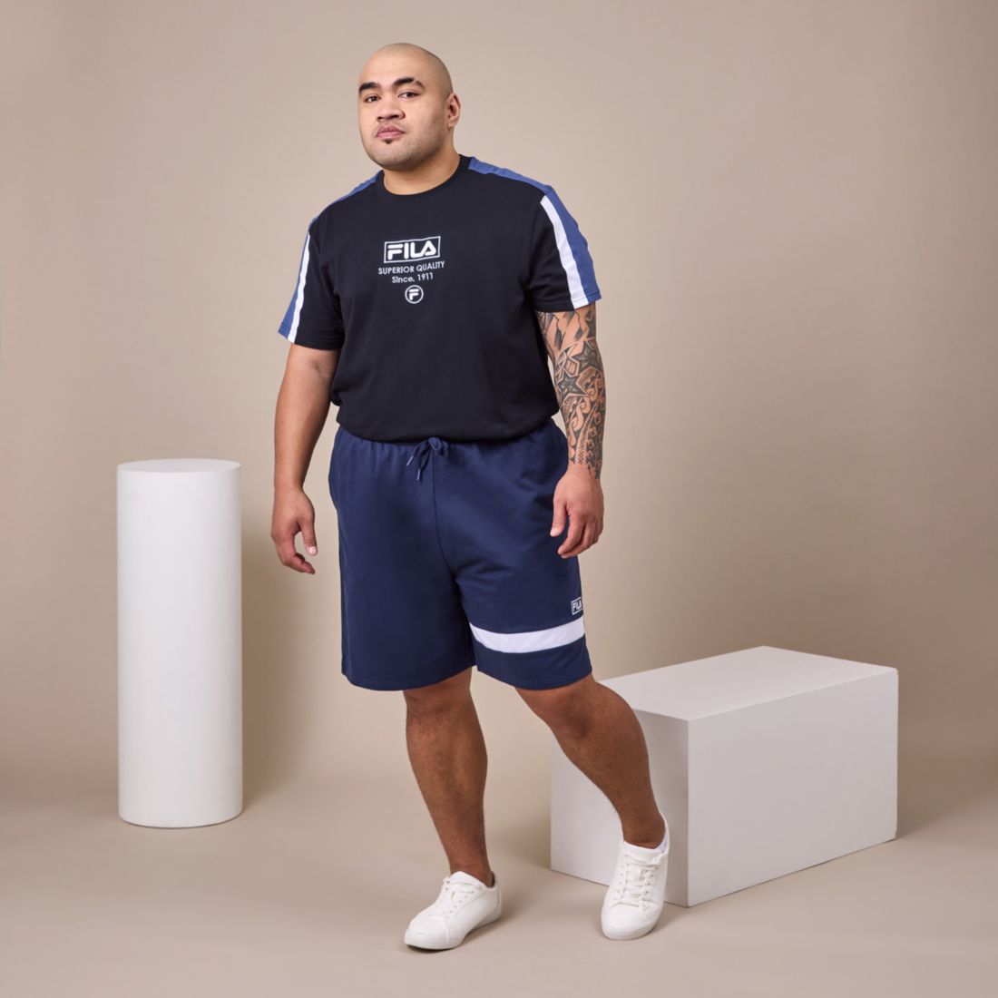 fila plus size shorts