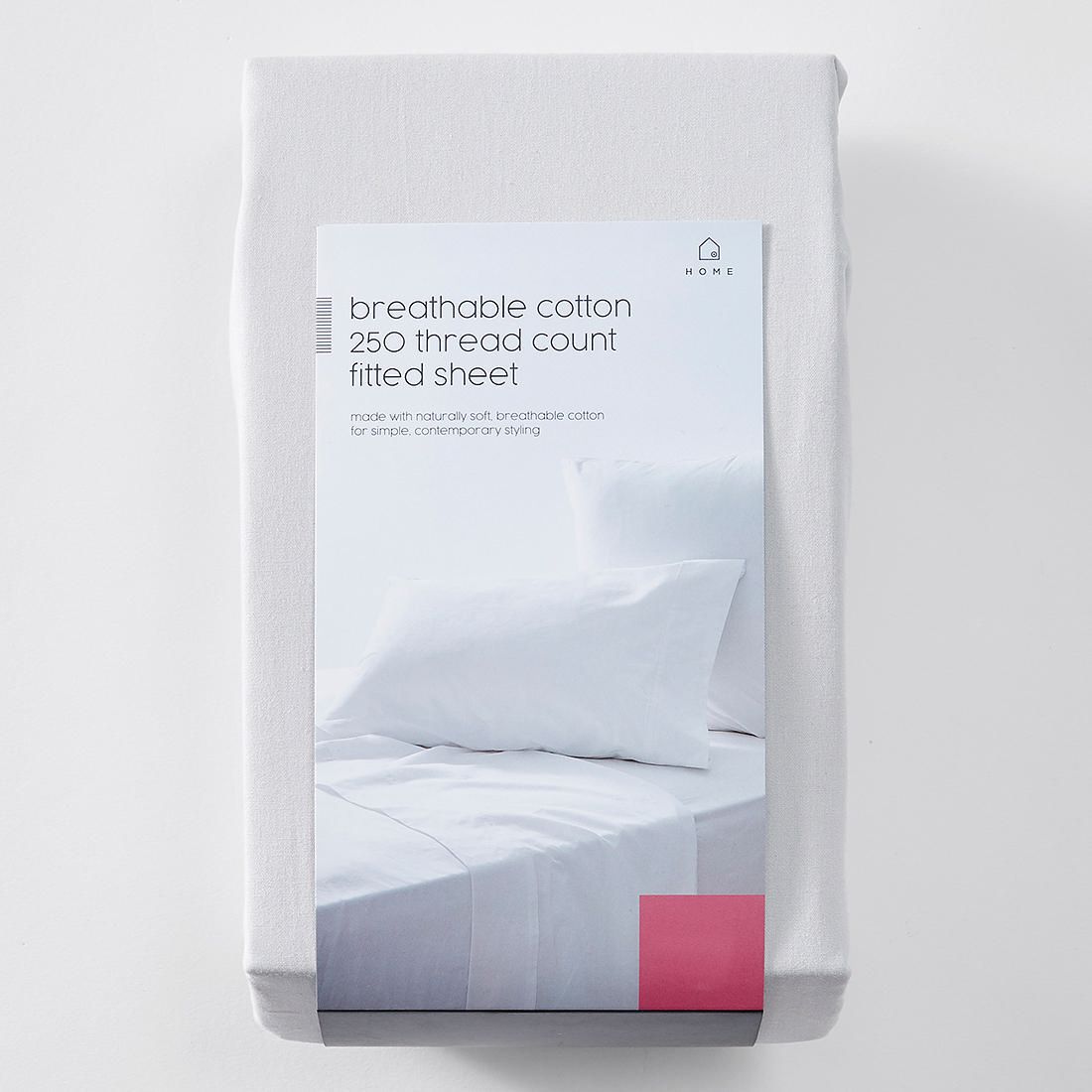 250 Thread Count Cotton Fitted Sheet 
