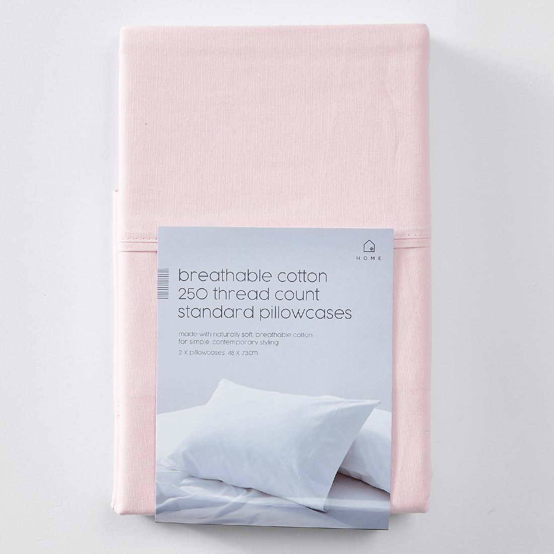 cotton standard pillowcases