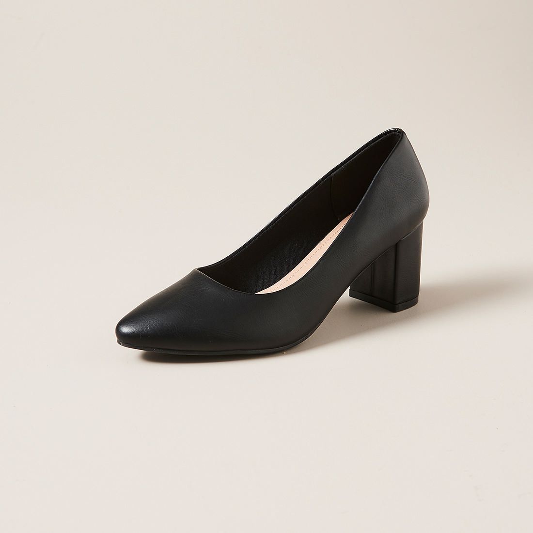 black block heel womens shoes