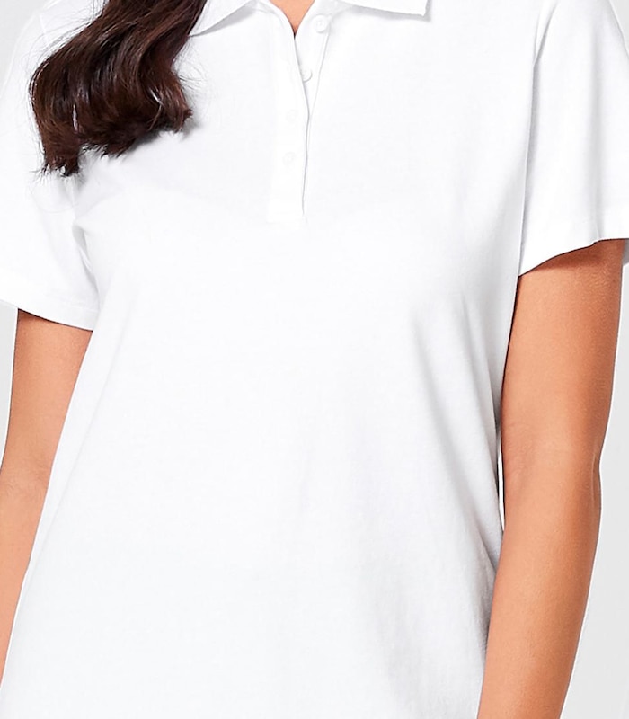 arkitekt I Variant Organic Cotton Polo T-Shirt - White | Target Australia