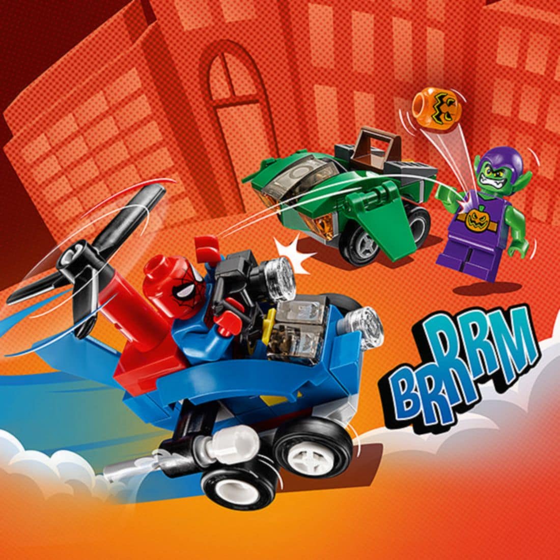 LEGO\u0026reg; Marvel Super Heroes Mighty Micros Spider-Man Vs. Green Goblin  76064 | Target Australia
