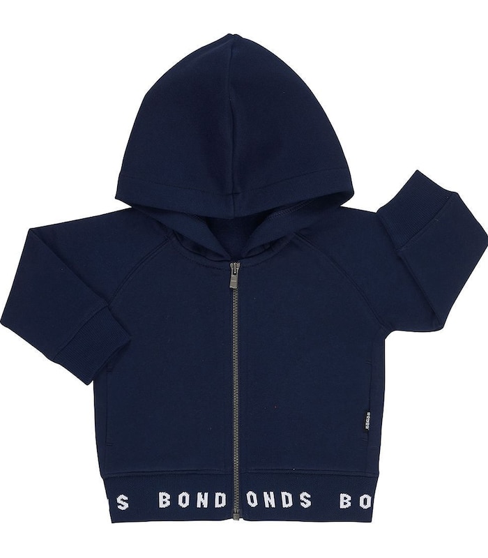 Baby Bonds Fleece Zip Hoodie - Navy Blue | Target Australia