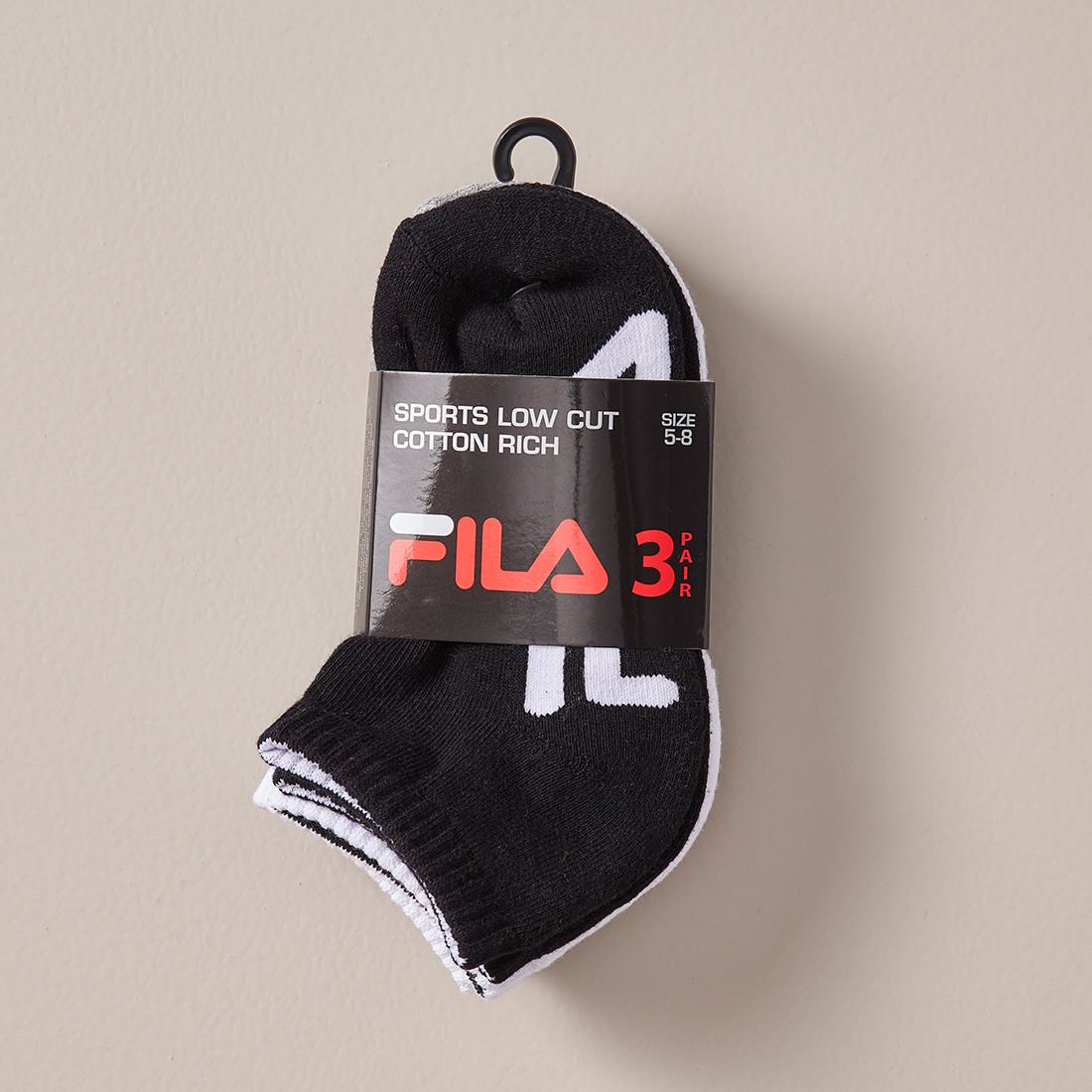 Pack Fila Sports Low Cut Socks Target Australia