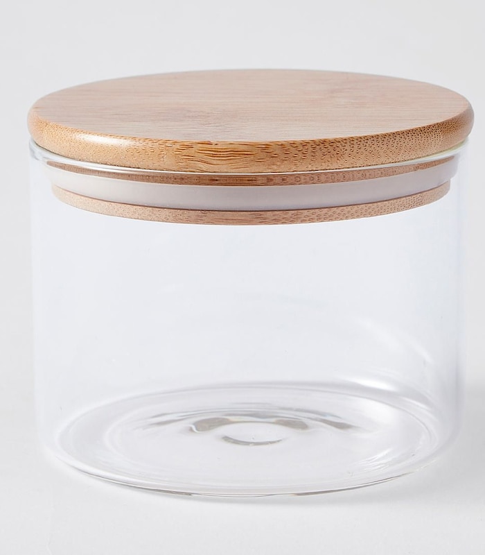 500ml Glass Canister with Bamboo Lid | Target Australia