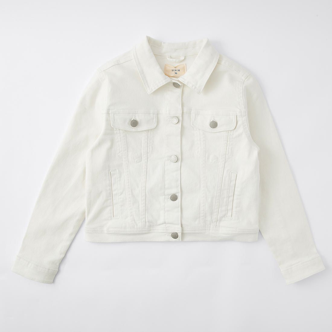 target white denim jacket