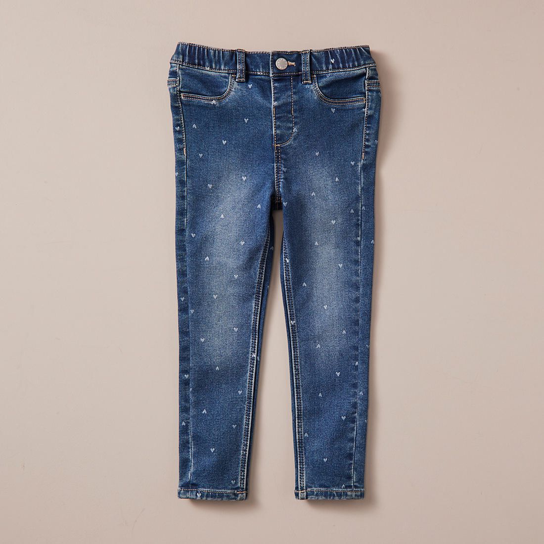 Ella Wonder Denim Jeggings - Mid Wash 
