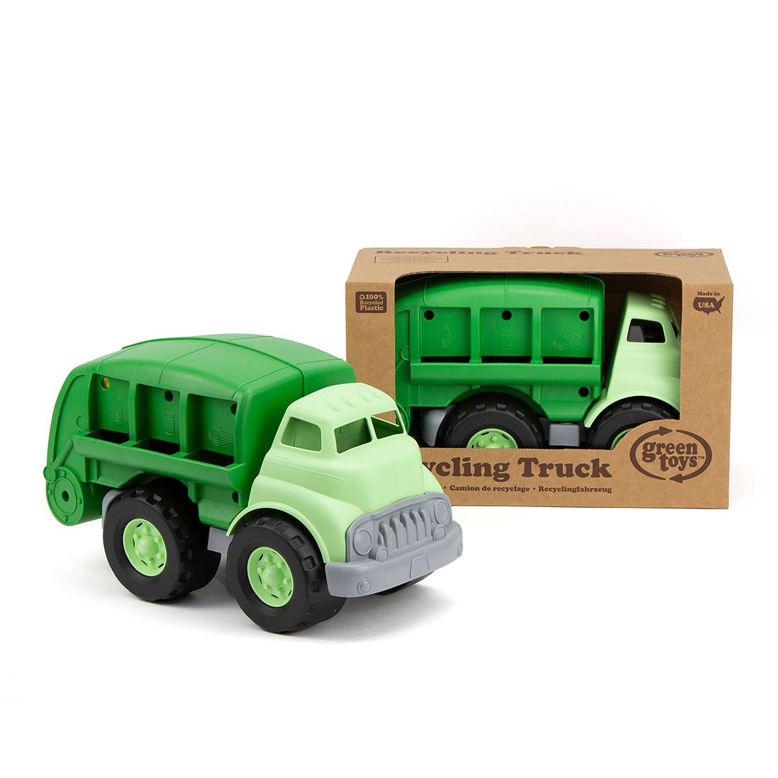 green recycling truck toy
