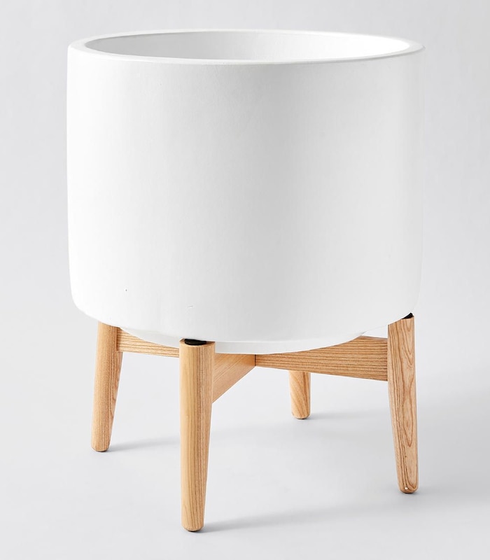 Jonas Planter On Wooden Stand White Target Australia