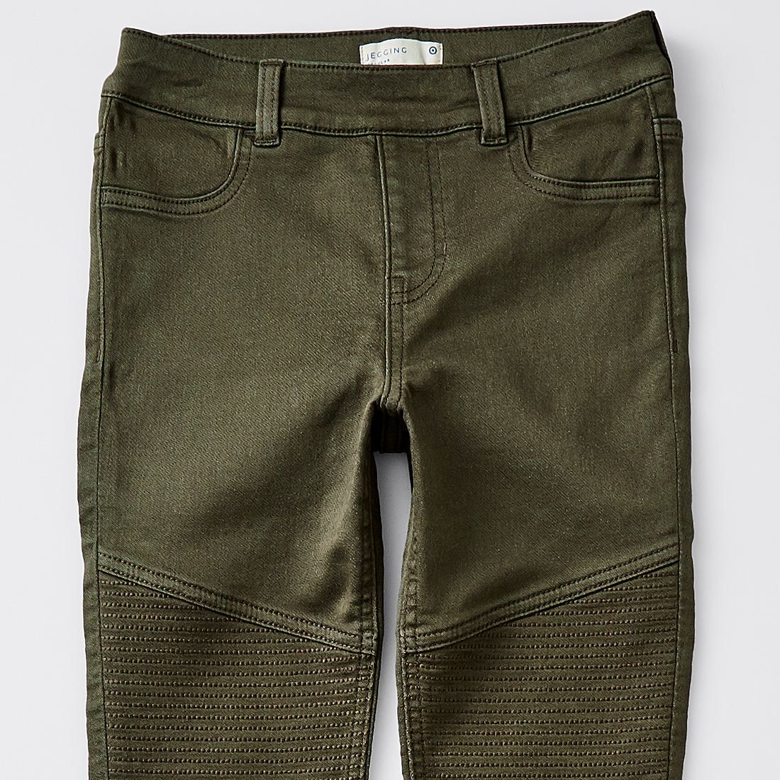 khaki jegging shorts