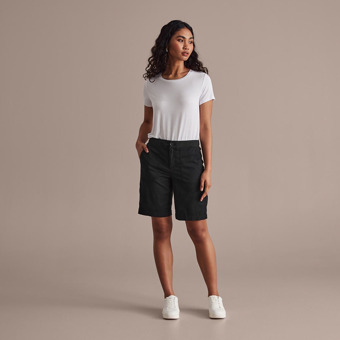 Rib Waist Shorts - Black | Target Australia