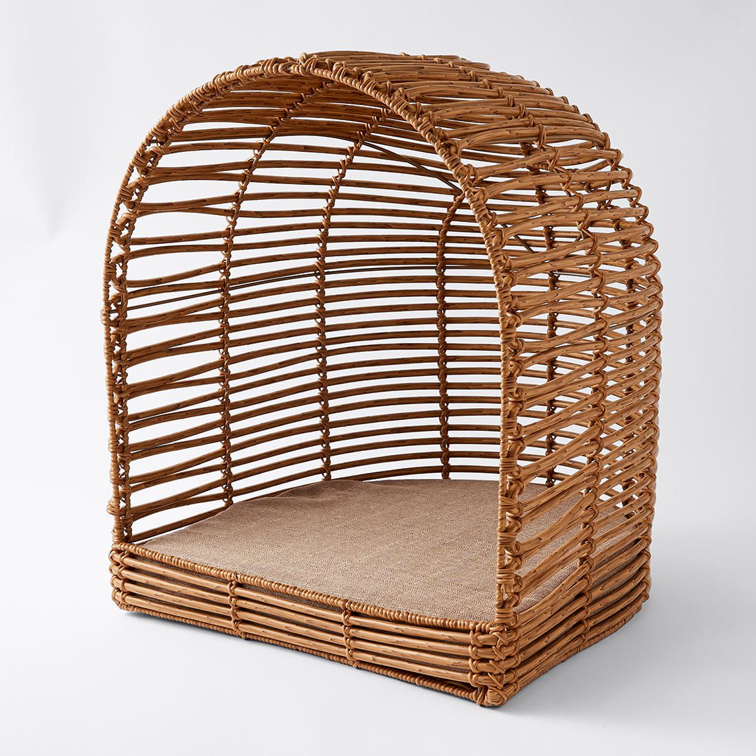 rattan cat bed