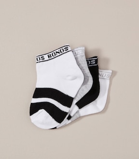 4 Pack Bonds Baby Sportlet Socks