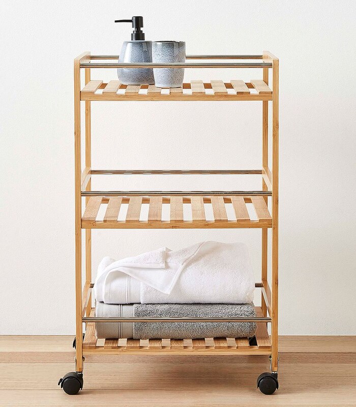 Bamboo Storage Trolley Target Australia