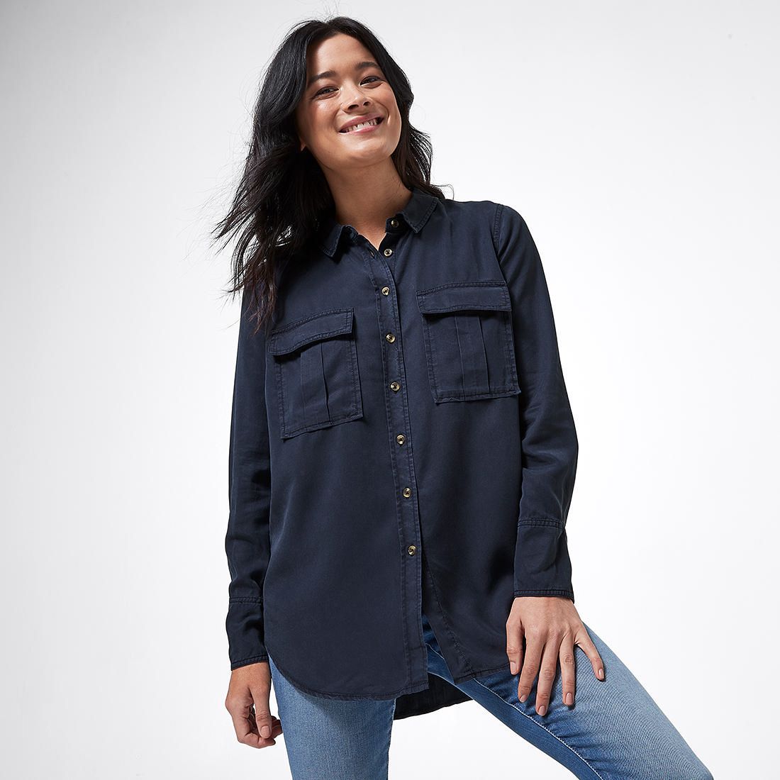 Utility Resort Shirt - Navy Blue 