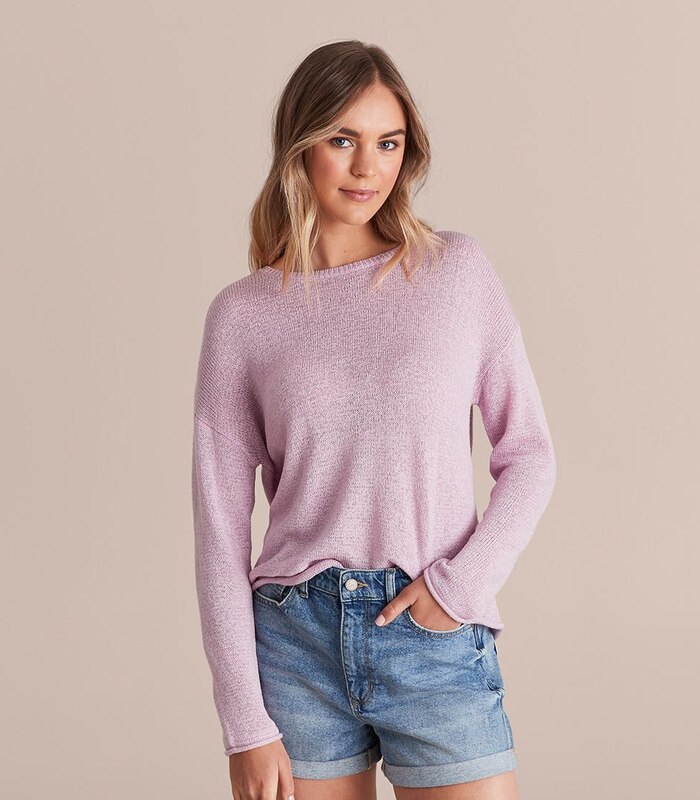 Lily Loves Lightweight Knit Crew Jumper | Target Australia
