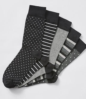 Maxx 5 Pack Business Socks - Black