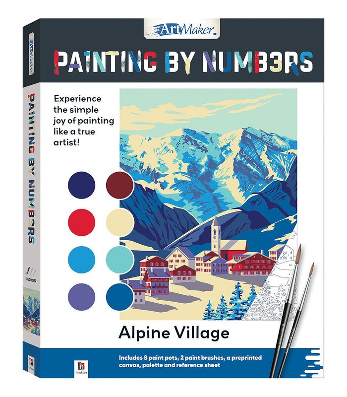Painting By Numbers Alpine Village Target Australia