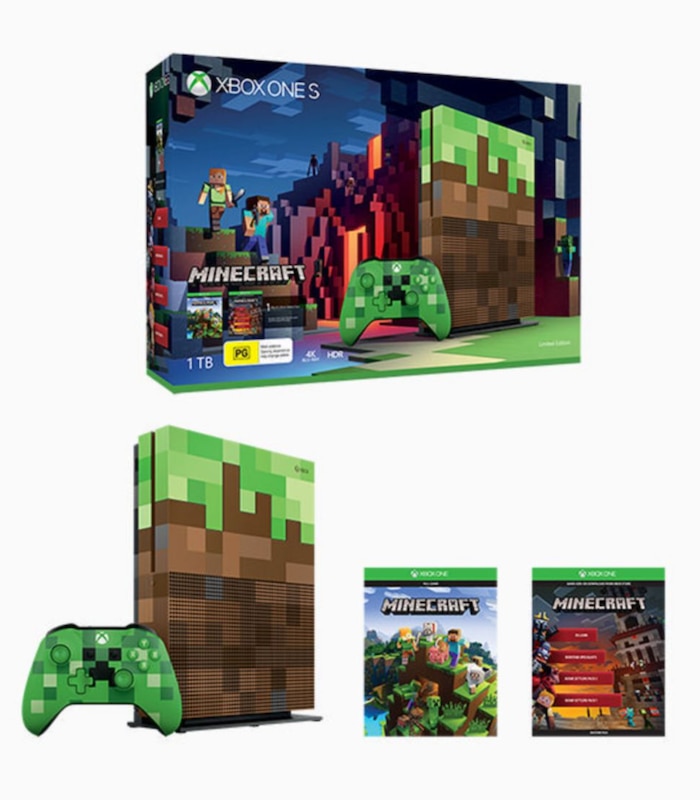 Xbox One S 1tb Minecraft Limited Edition Console Bundle Target Australia
