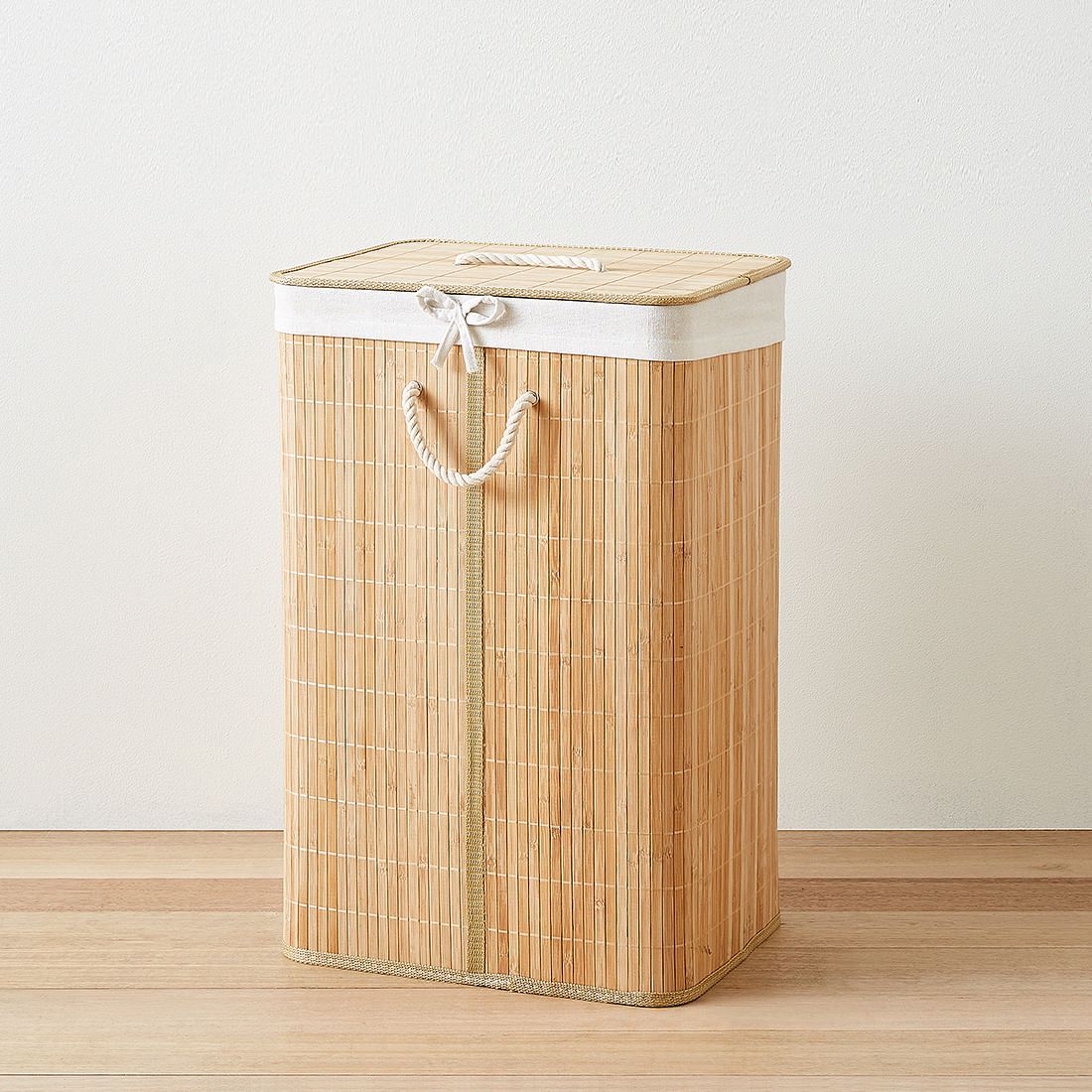 bamboo laundry basket