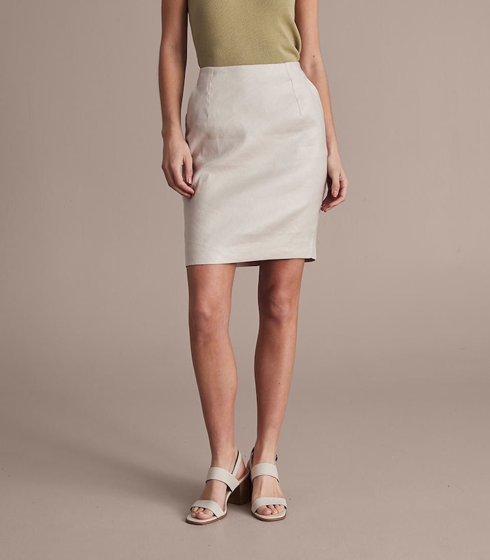 Preview Linen Blend Pencil Skirt Target Australia