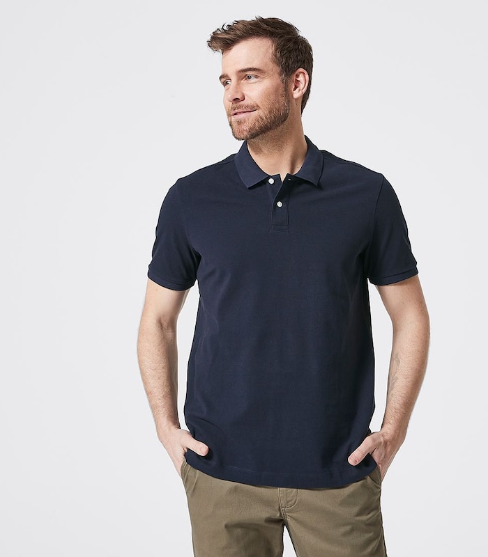 Pique Polo Shirt - Maritime Blue | Target Australia