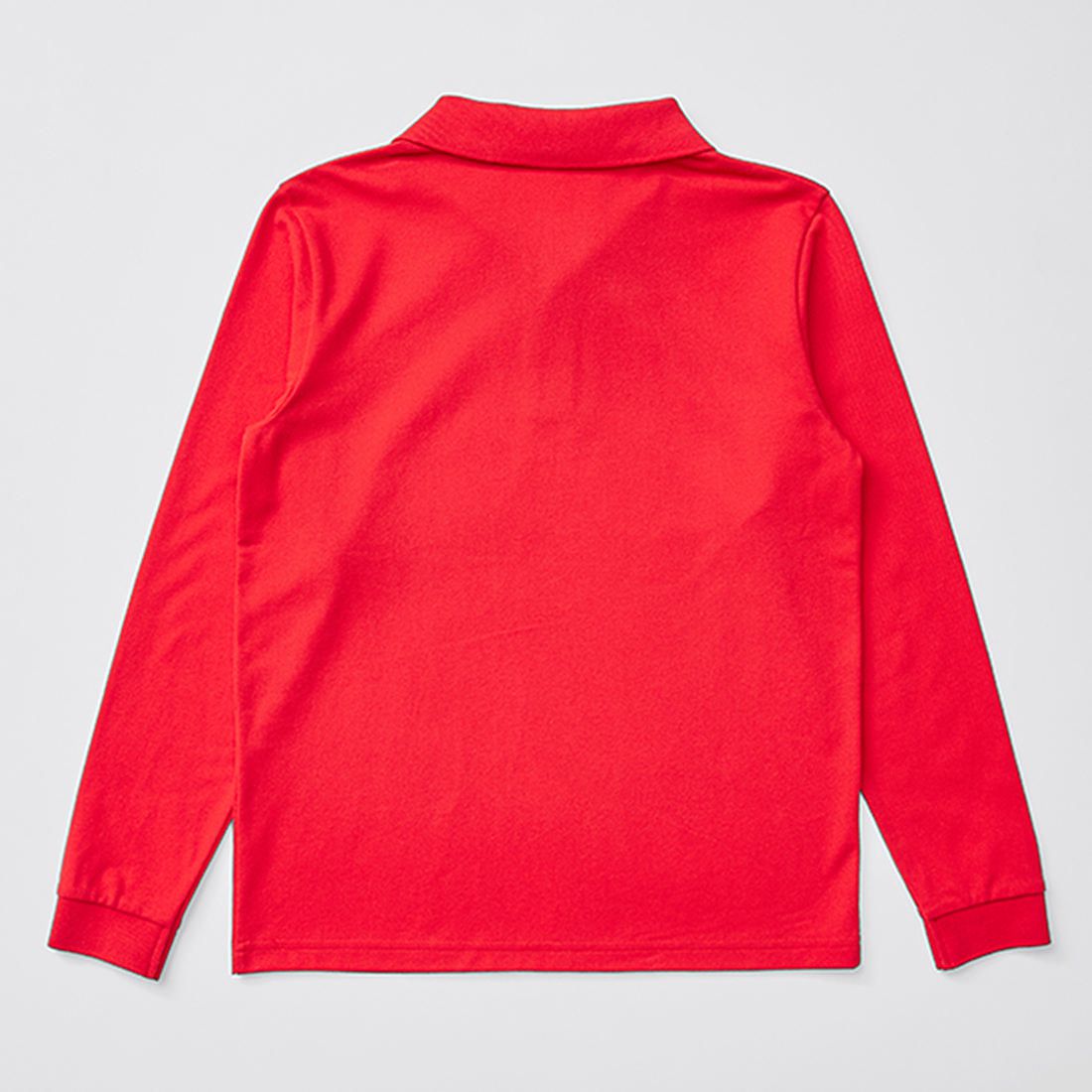 Long Sleeve School Polos - Red | Target 