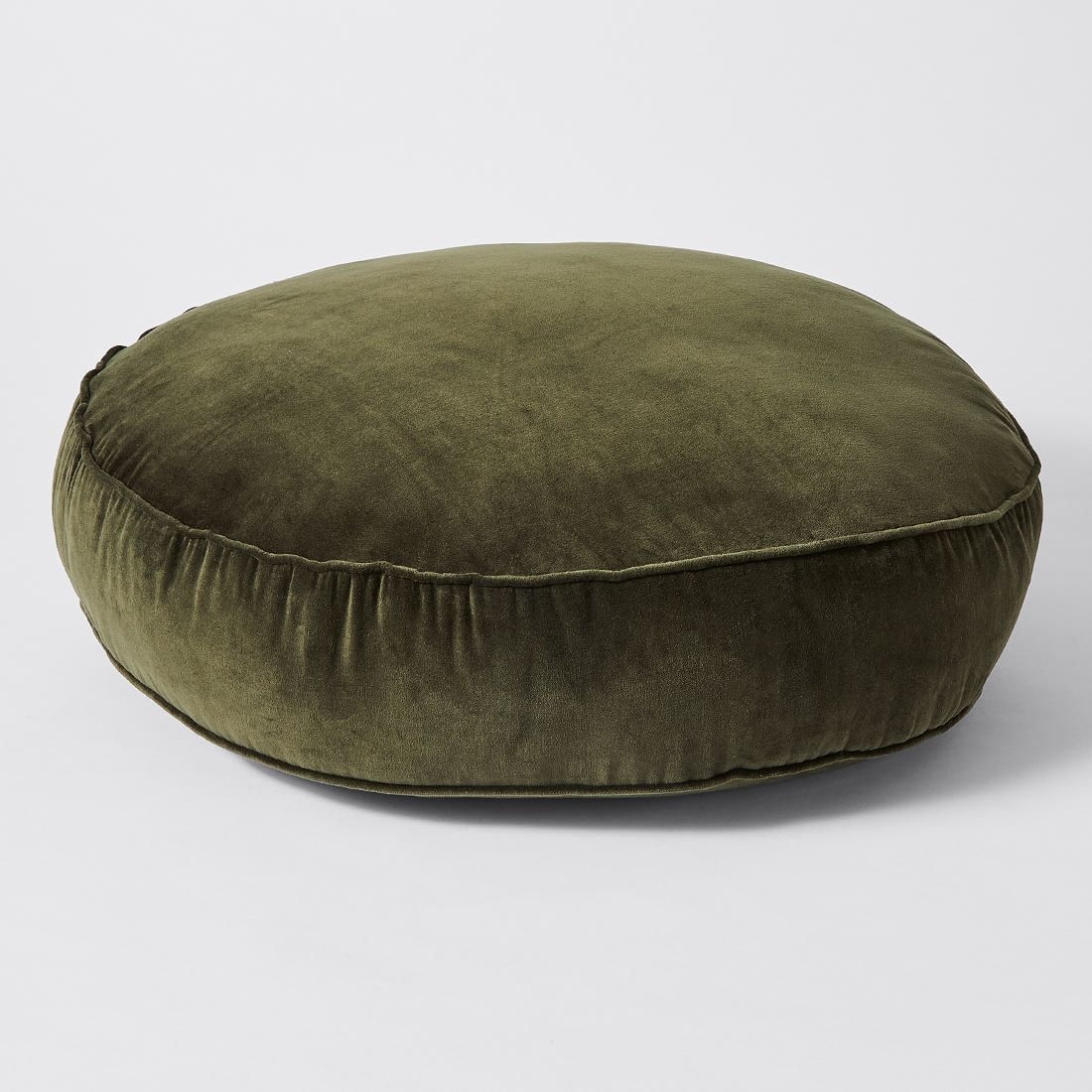 Round Velvet Floor Cushion Olive Target Australia