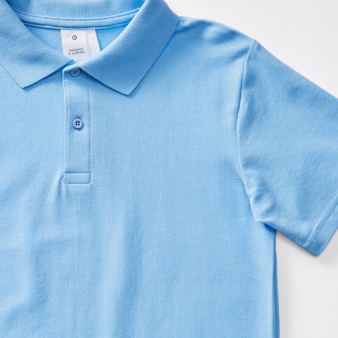 Short Sleeve School Polos - Sky Blue 