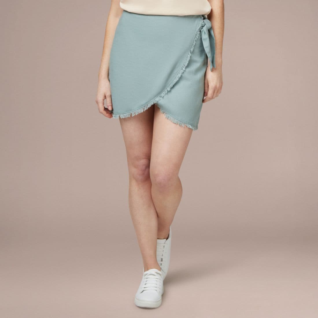 wrap around mini skirts