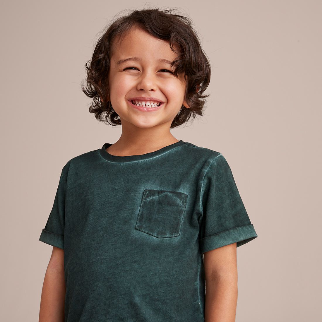 Plain Washed T-shirt - Darkest Spruce 