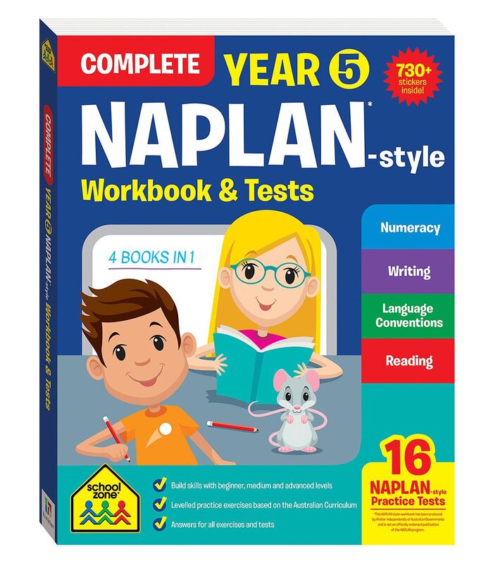 School Zone Complete Year 5 Naplan Style Workbook And Tests Target Australia